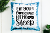 Let Me Sleep Sequin Pillow