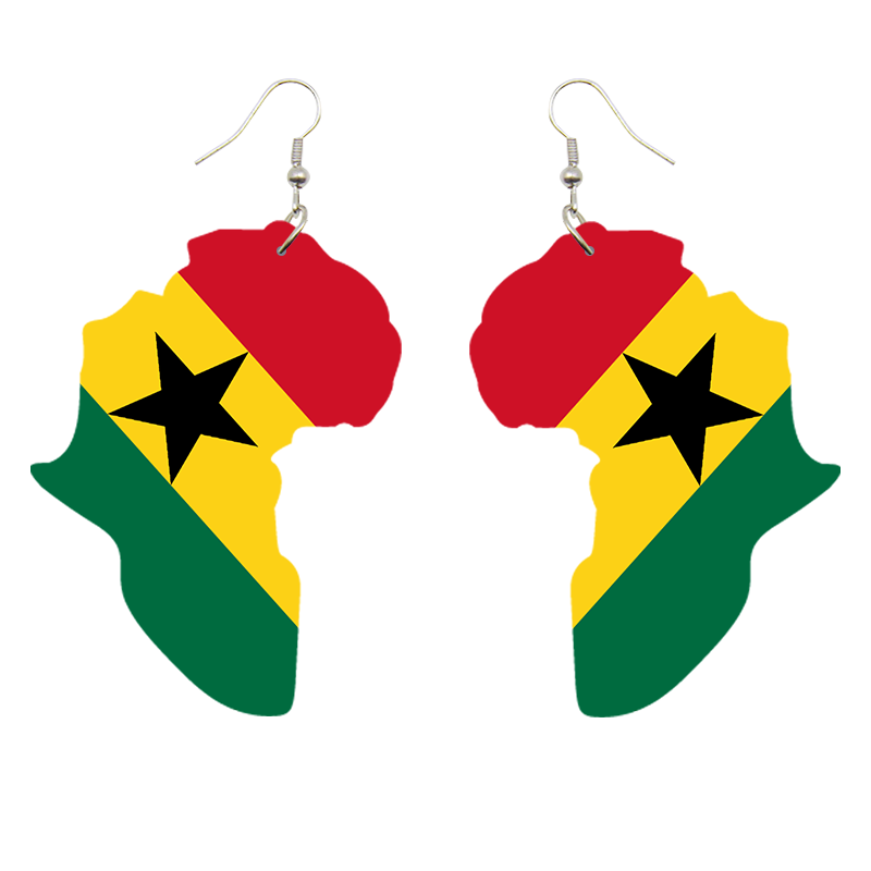 Ghana Wooden Earrings