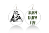 Missy Elliott Supa Dupa Fly Wooden Earrings