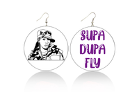 Missy Elliott Supa Dupa Fly Wooden Earrings