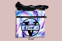 Bold Monogram Tie-Dye Cross Body Bag + FREE Bookmark