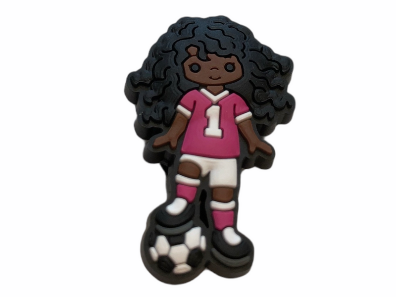 Soccer Girl Shoe Charm