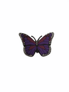 Purple Butterfly Shoe Charm