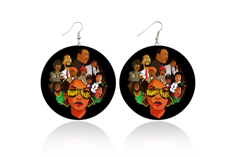 Powerful Roots Wooden Earrings