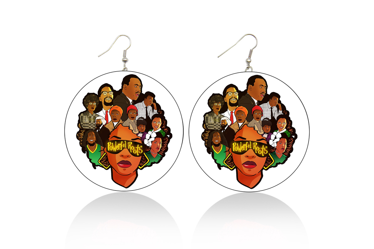 Powerful Roots Wooden Earrings