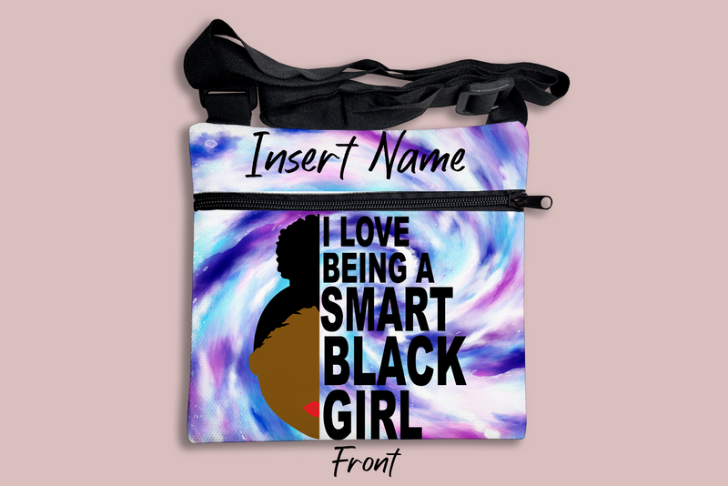 Smart Black Girl Cross Body Bag + FREE Bookmark