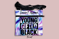 Young Gifted Black Cross Body Bag + FREE Bookmark