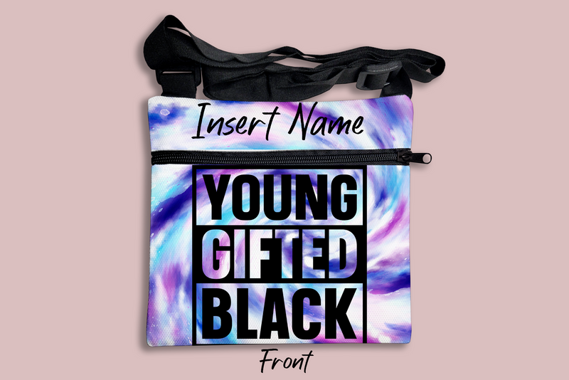 Young Gifted Black Cross Body Bag + FREE Bookmark