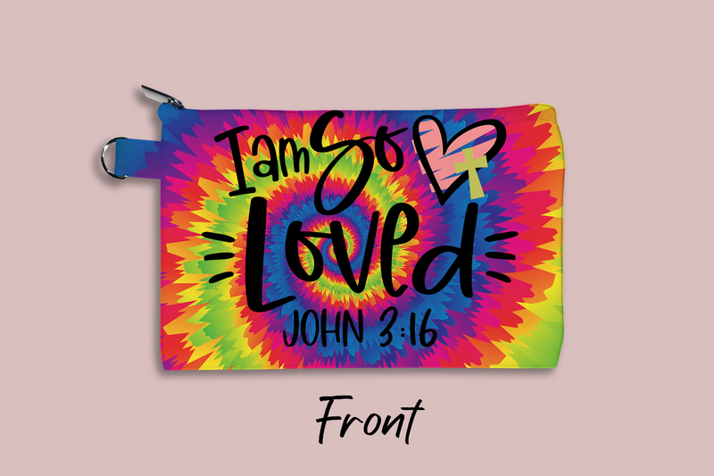 I'm So Loved (John 3:16) Personalized Cosmetic Bag