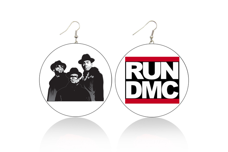 Run DMC Wooden Earrings