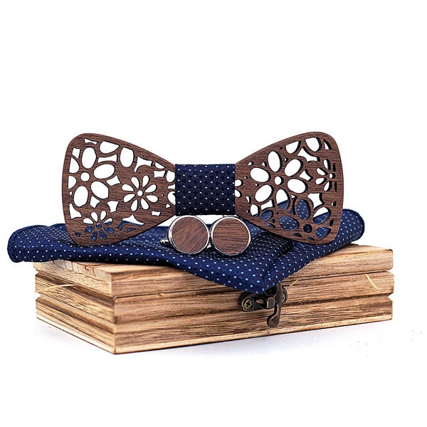 Lavish Gentlemen Wooden Bow Tie