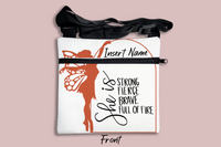 She is Strong Fierce Brave Full of Fire Fairy Cross Body Bag + FREE Bookmark