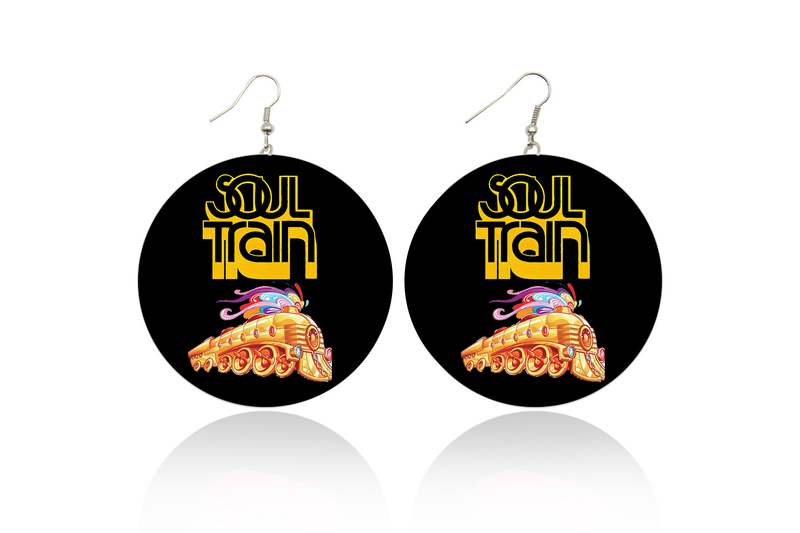 Soul Train Wooden Earrings