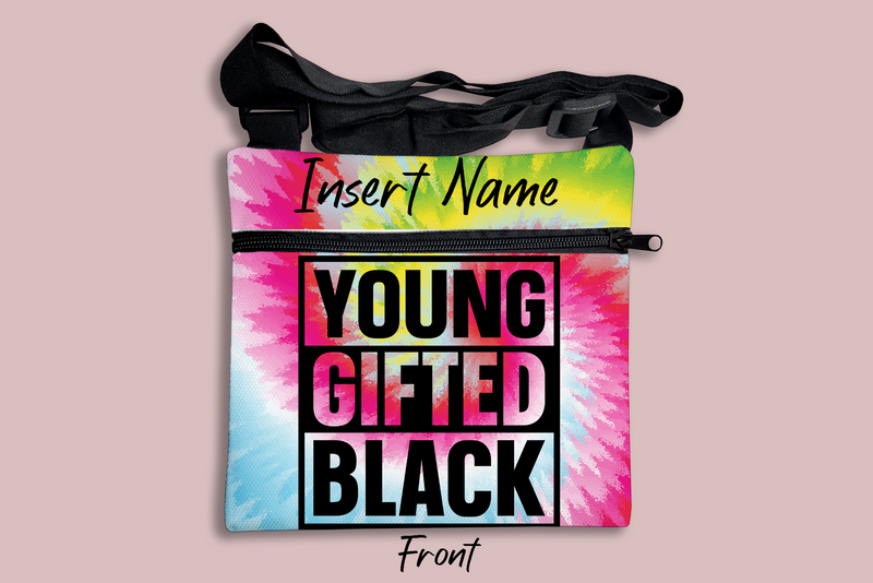 Young Gifted Black Cross Body Bag + FREE Bookmark