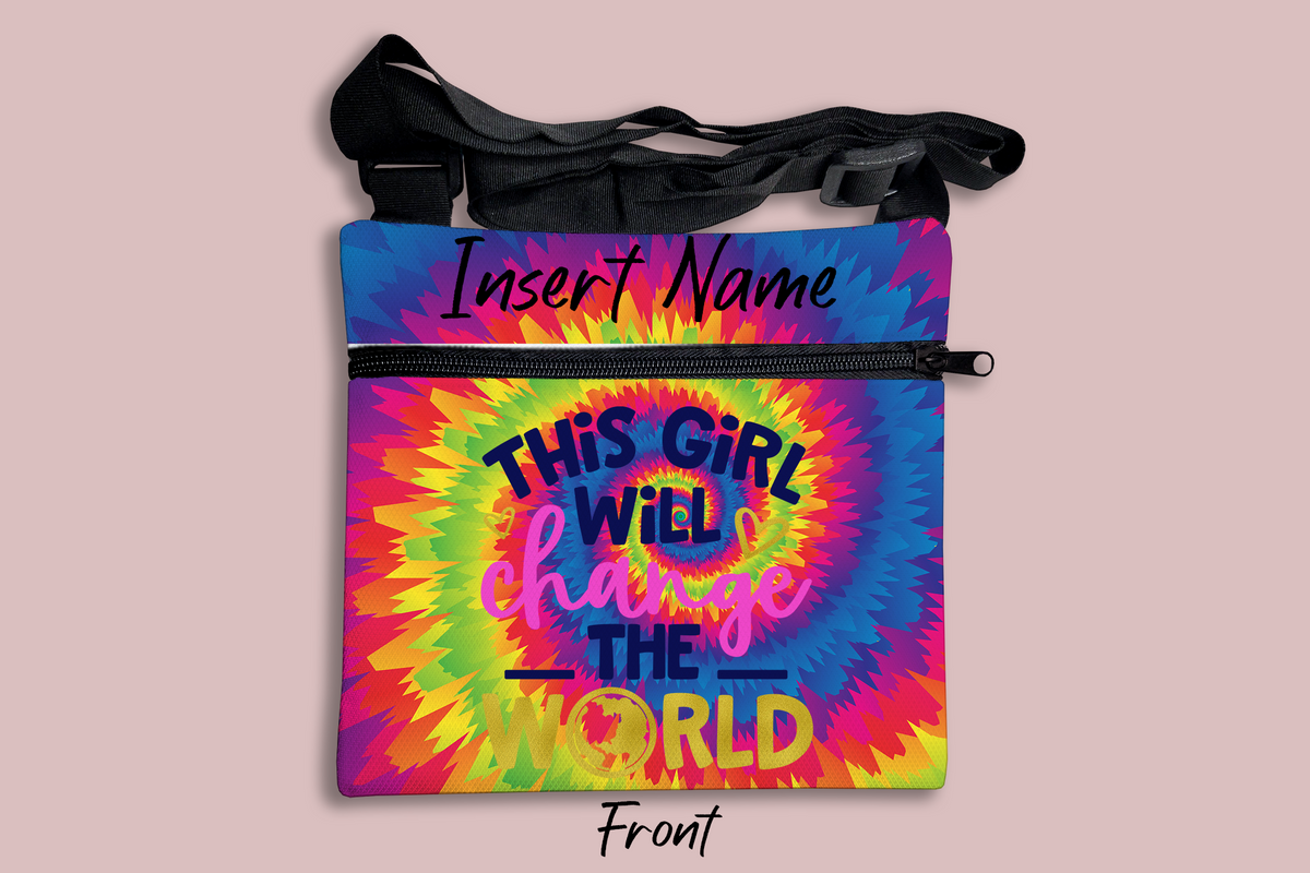 This Girl Will Change The World Cross Body Bag + FREE Bookmark