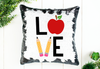 Teacher Love Sequin Pillow