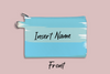 Brush Strokes Personalized Cosmetic Bag