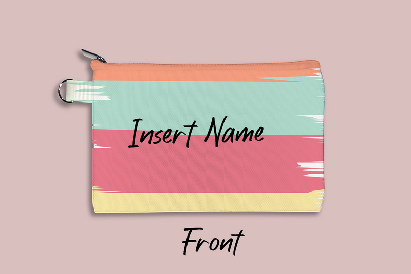 Brush Strokes Personalized Cosmetic Bag