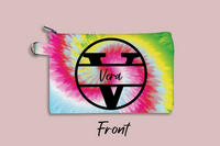 Bold Monogram Tie-Dye Personalized Cosmetic Bag