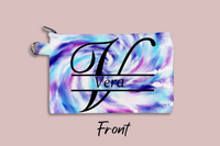 Italic Monogram Tie-Dye Personalized Cosmetic Bag