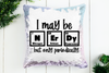 I May Be Nerdy, Periodically Sequin Pillow