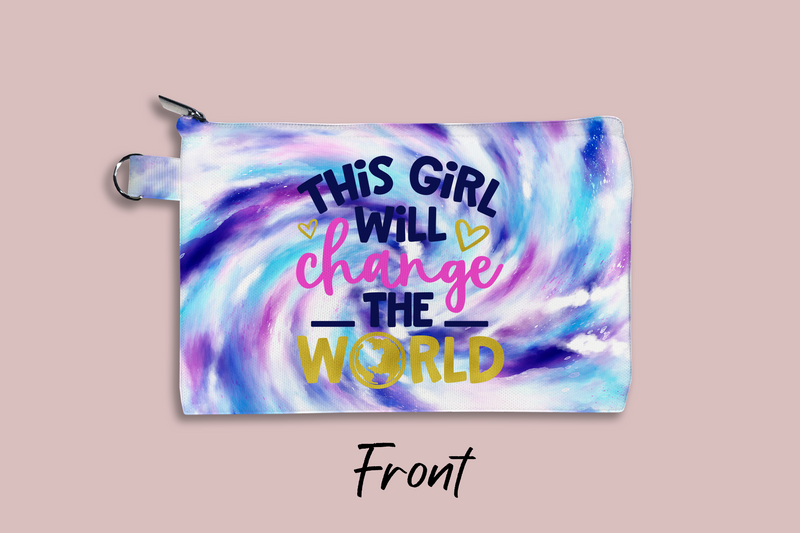 This Girl Will Change The World Personalized Cosmetic Bag