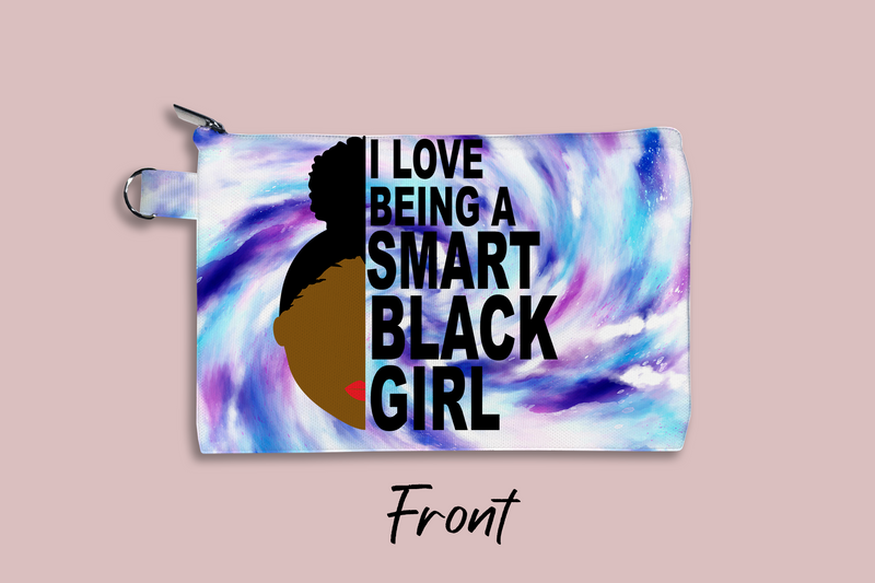 Smart Black Girl Personalized Cosmetic Bag