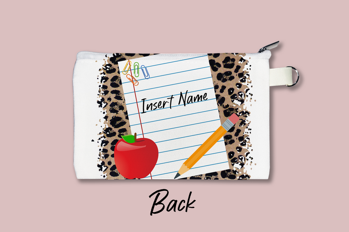 School Paper Personalized Cosmetic Bag