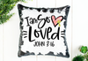 I am So Loved (John 3:16) Sequin Pillow