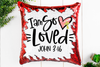 I am So Loved (John 3:16) Sequin Pillow