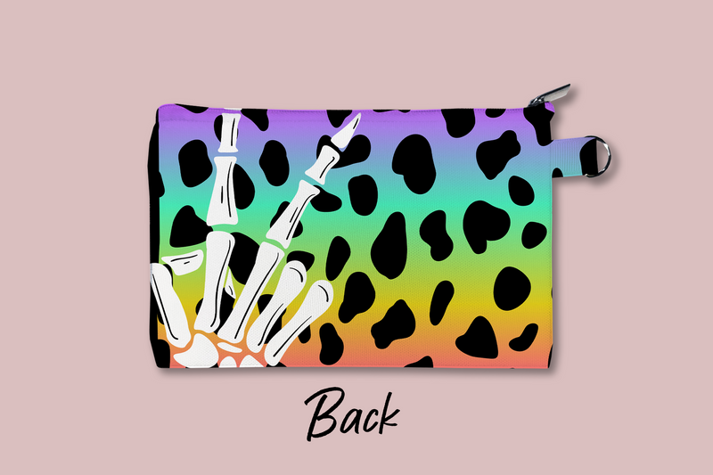 Tie-Dye Skeleton Personalized Cosmetic Bag